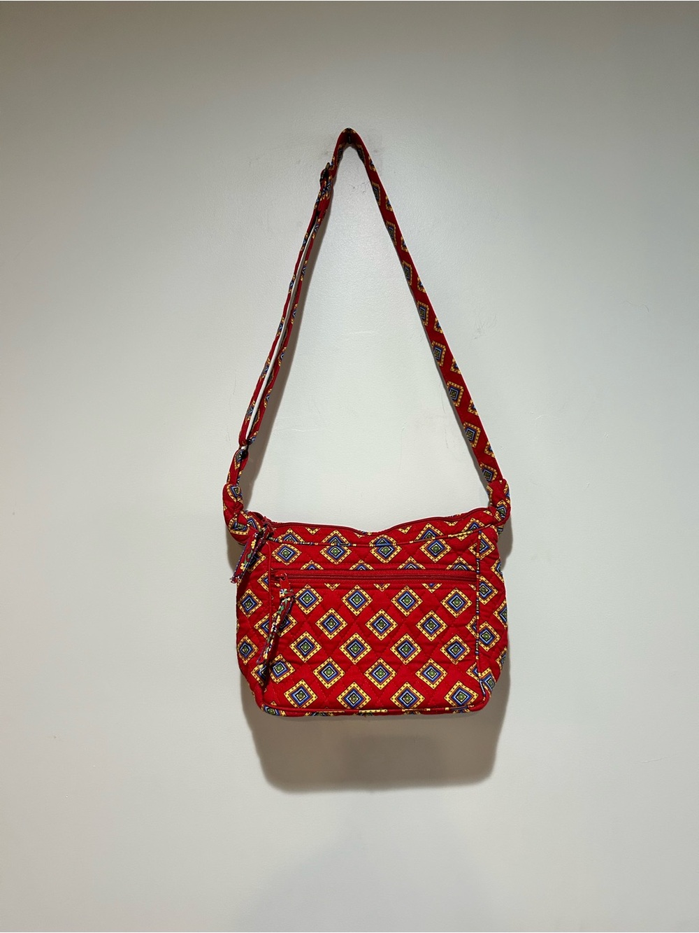 Vera Bradley Red Diamond Quilted Crossbody